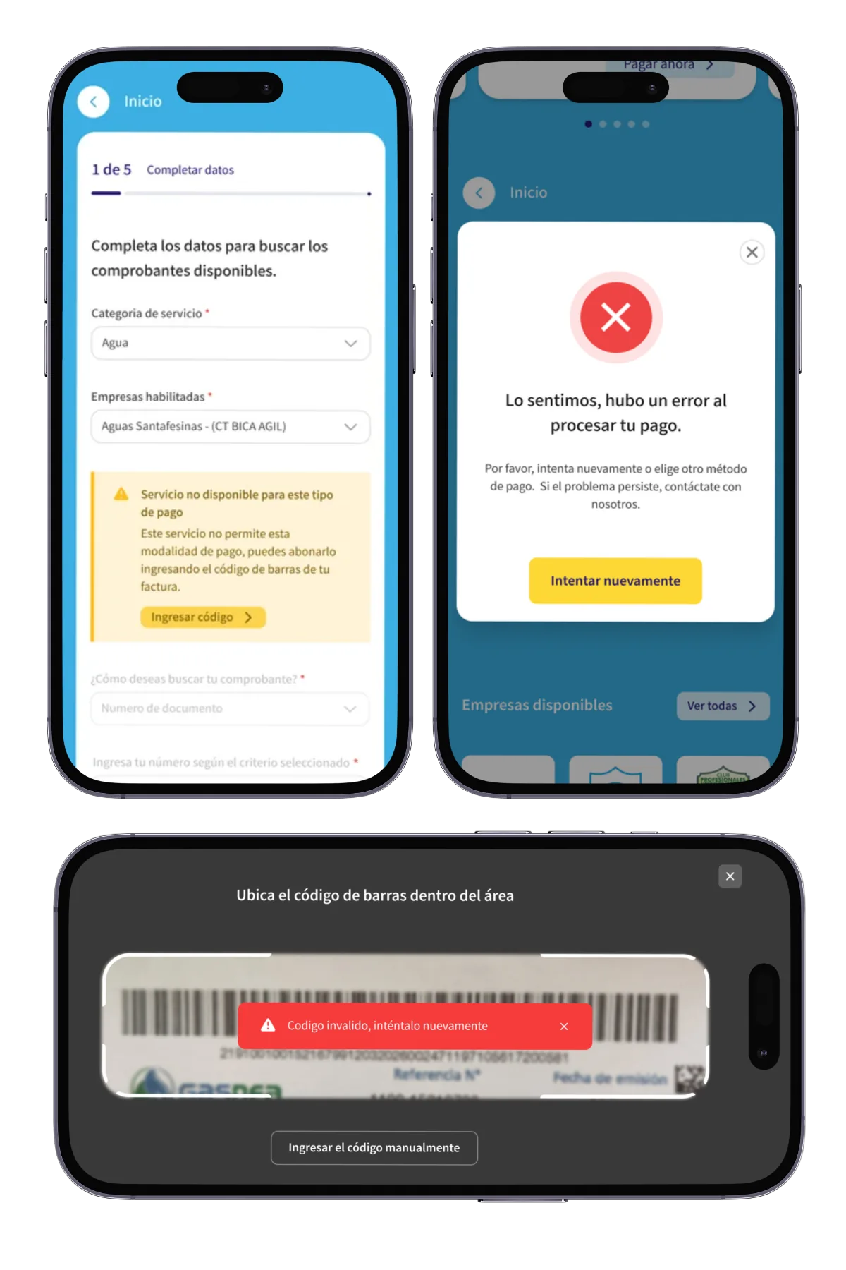 Prevención y gestión de errores en Multipum