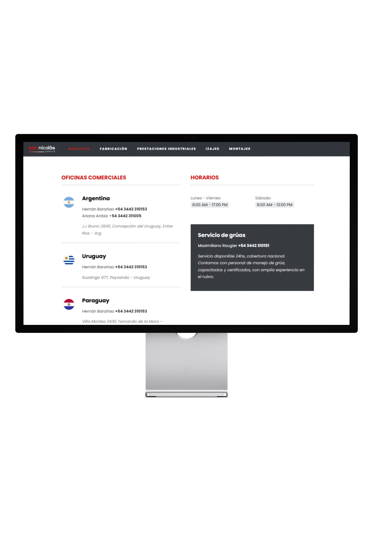 Brand Data and Contact Info - San Nicolás Group